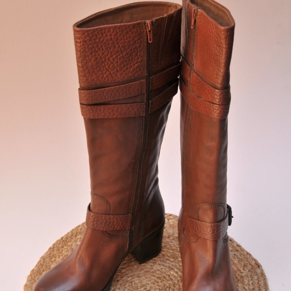 Clarke NWOT Leather Boots - Picture 1 of 6